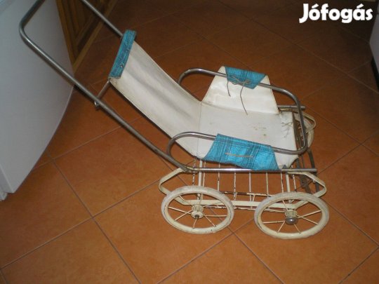 Játék babakocsi kb. 1960-as évek végéről