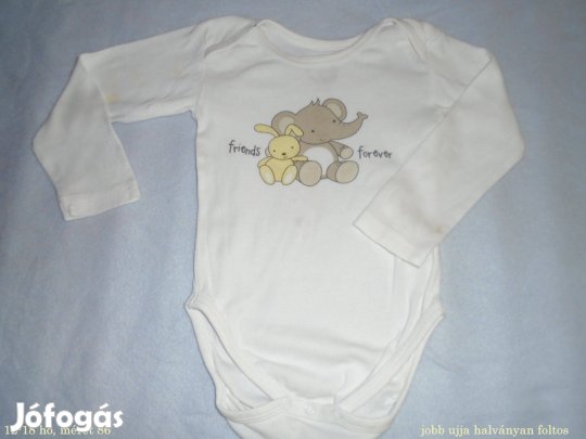 Játék mintás hosszú ujjú body 12-18 hó (méret 86)