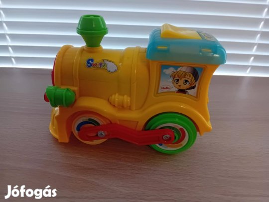 Játék mozdony benne egy robot