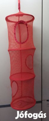 Játékok tárolására alkalmas,piros necc,fakkos új!/61