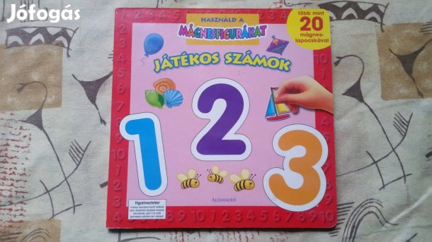 Játékos számok -mágneses lapocskákkal + Hajtogatós