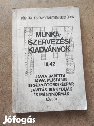 Jawa Babetta, Mustang műhely javítási könyv 