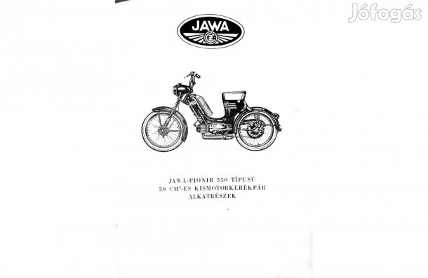 Jawa-Pionir 550 es moped alkatrész katalógus