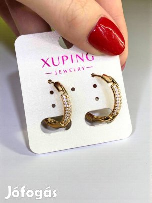 Jázmin rose gold színű antiallergén köves xuping fülbevaló