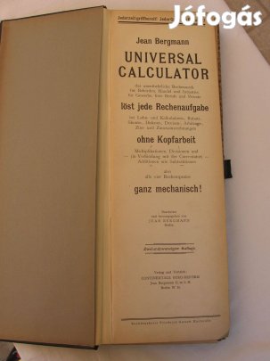 Jean Bergmann, Universal Calculator