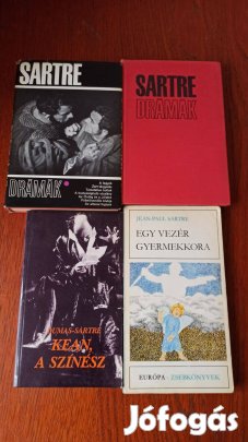 Jean-Paul Sartre könyvcsomag / 3 db könyv