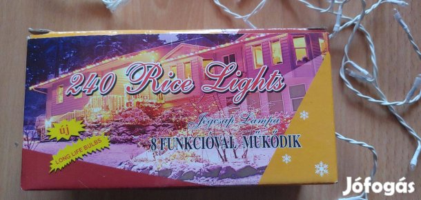 Jégcsap füzérek 240 LED égővel