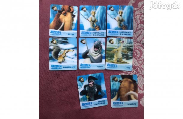 Jegkorszak 4. 3D gyűjtőkártya pótlásnak 850 Ft /db