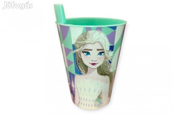 Jégvarázs szívószálas pohár gyerekeknek 260 ml