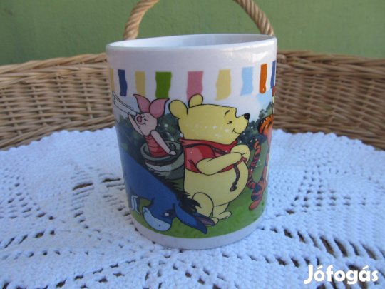 Jelzett Micimackó mintás gyerek bögre