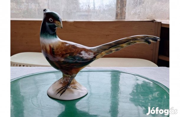 Jelzett bodrogkeresztúri kerámia óriás fácán 1200 Ft