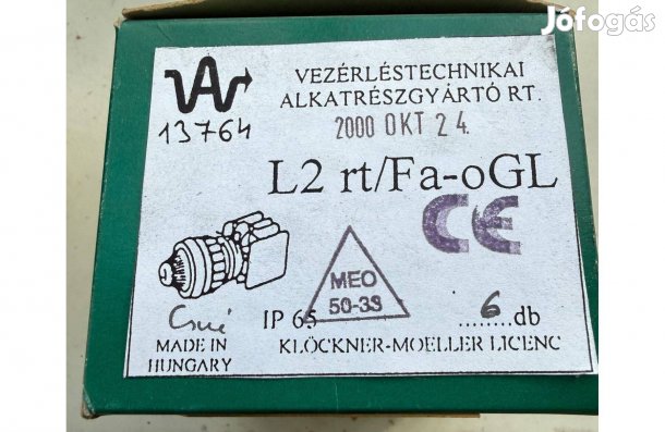 Jelzőlámpa foglalattal piros L2-rt/Fa-oGL