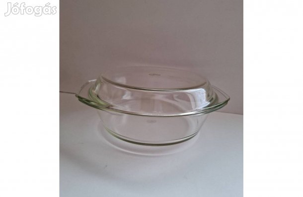 Jénai kerek tál fedővel 23*7 cm n