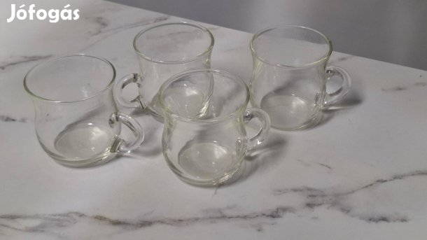 Jénai üveg kis csészék
