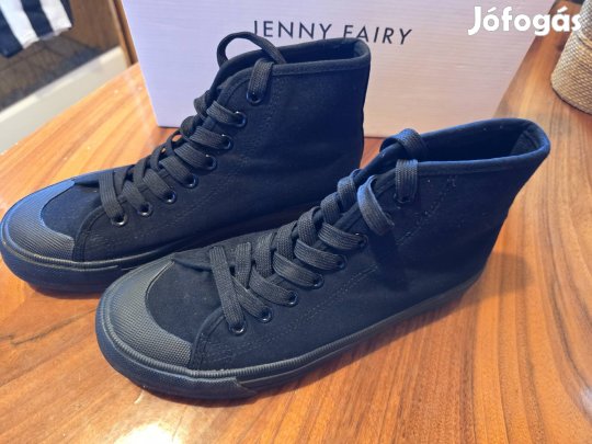 Jeney Fairy magasszárú fekete 38-as női tornacipő 