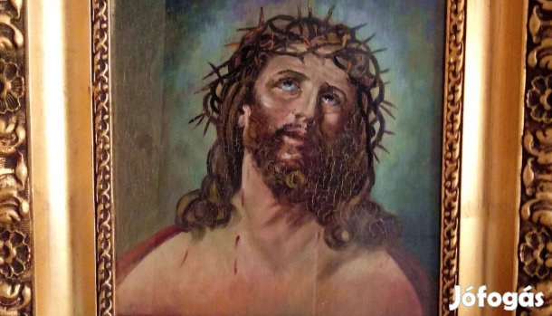 Jézus Krisztus Töviskoszorúval szép állapotban
