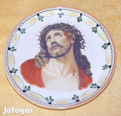 Jézus kerámia falitányér