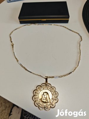 Jézus mária medálos Arany nyaklánc 14k