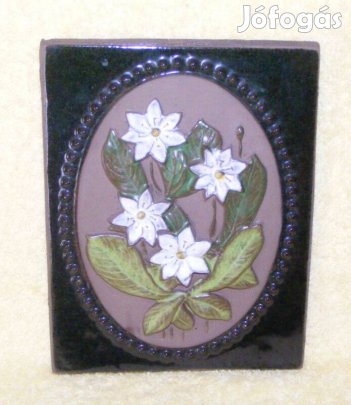 Jie Gantofta kerámia virágos kép