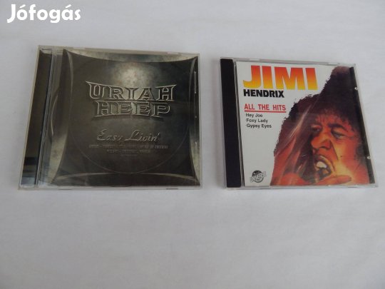 Jimi Hendrix és Uriah Heep Műsoros CD-k Szettben Eredeti