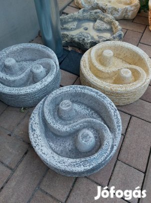 Jin-jang kerti dekoráció/madáritató