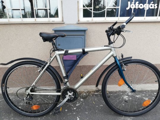 Jó állapotú Active ezüst 26" ffi aluvázas kerékpár!(5)