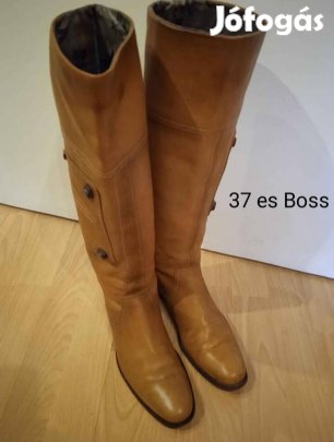 Jó állapotú Boss hosszúszárú bőrcsizma 