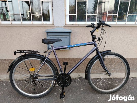 Jó állapotú Skarpea szürke-mintás ffi 26" kerékpár (28)