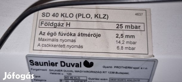 Jó állapotú, Saunier Duval gázkazán