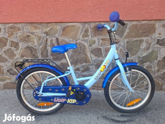 Jó állapotú, Wolfkid 18-as fiú City kerékpár garanciával!