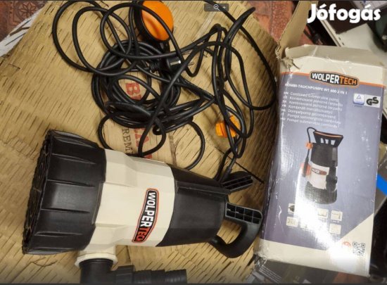 Jó állapotú, kombinált 400W-os merülő szivattyú tiszta és szennyvízhez