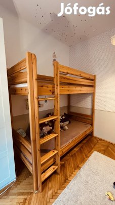 Jó állapotú emeletes ágy 90x200