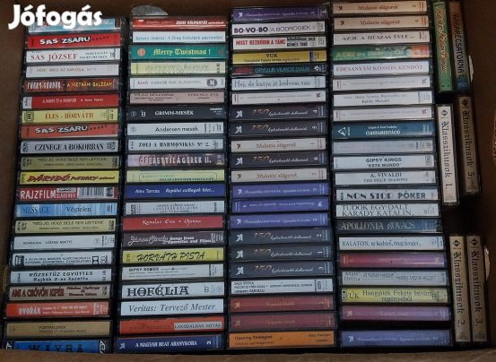 Jó állapotú gyári műsoros kazetták eladók!