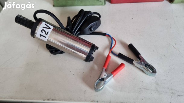 Jó áron 12V-os csipeszes gázolaj merülő szivattyú pumpa 51mm átmérővel
