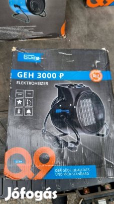 Jó hatásfokú elektromos fűtőtest 3Kw-os fűtőteljesítménnyel, garival