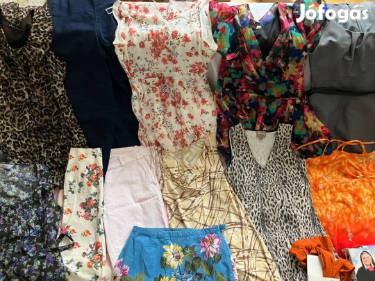 Jó minőségű / anyagú, alig használt női ruhadarabok, 2500 Ft / kg