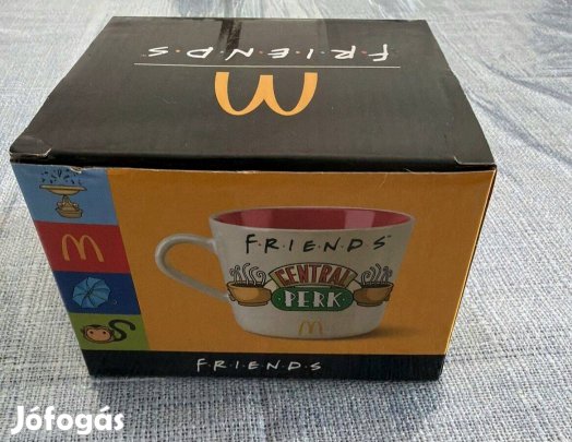 Jóbarátok Central Perk Mcdonalds bögre Új