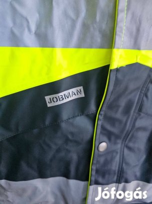 Jobman láthatósági teljesen vízálló munkáskabát munkás kabát