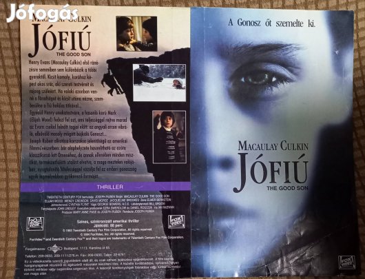 Jófiú - thriller vhs - Macaulay Culkin