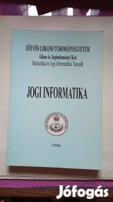 Jogi informatika könyv 1996. 1500 Ft