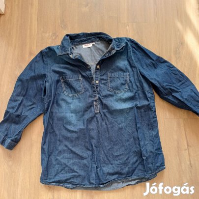 John Baner sötétkék női farmer ing (42)