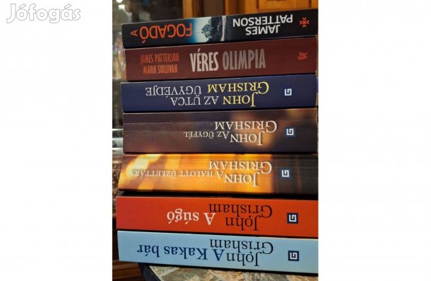 John Grisham és James Patterson regények együtt vagy külön-külön