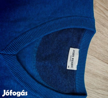John Henric Sweden finomkötött férfi minőségi pulóver M