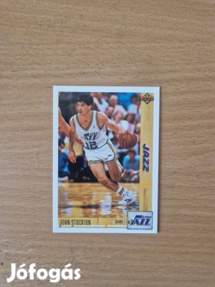 John Stockton Upper Deck 1991-92 #136 kosaras kártya