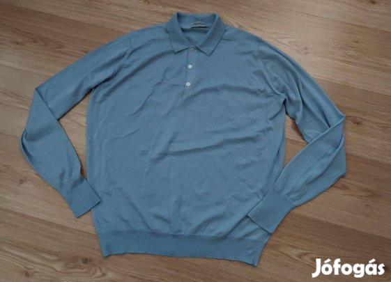 John smedeley 100 ezres merinoi finomkötött férfi pulóver L