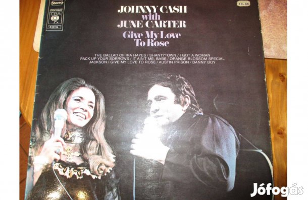 Johnny Cash bakelit hanglemez eladó