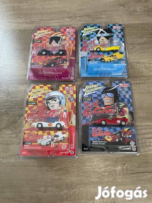 Johnny Lightning "Mach Go Go Go" 4 darabos modellautó szett 1:64 méret