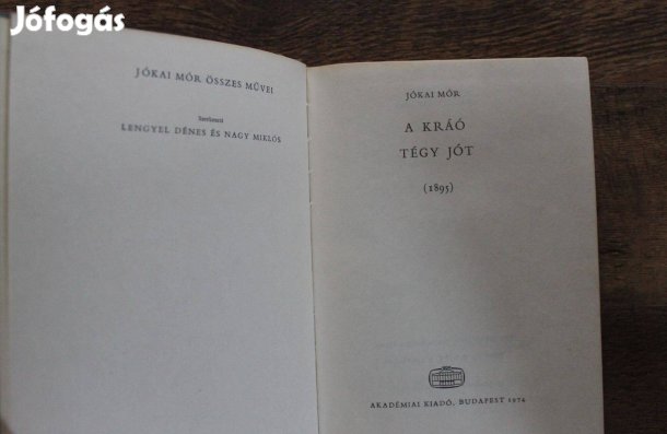 Jóka Mór - A Kráó, Tégy jót