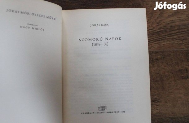 Jókai Mór - Szomorú napok