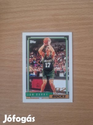 Jon Barry Topps 1992-93 Rookie #348 kosaras kártya